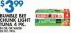 Associated Bumble Bee chunk light tuna offer