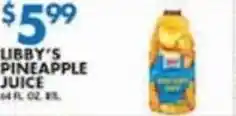 Associated Libby's pineapple juice offer