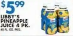 Associated Libby's pineapple juice offer