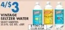 Associated Vintage Seltzer Water offer