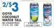 Associated Goya coconut water tall offer