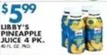 Associated Libby's pineapple juice offer