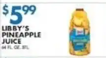 Associated Libby's pineapple juice offer