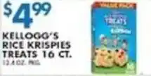 Associated Kellogg's rice krispies treats offer