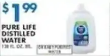 Associated Pure Life distilled water offer