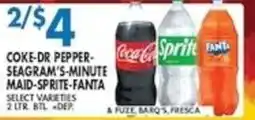 Compare Foods Coke-Dr pepper-Seagram's-minute maid-sprite-Fanta offer
