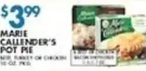 Compare Foods Marie Callender's pot pie offer