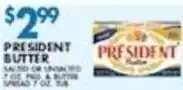 Compare Foods President butter offer