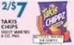 Compare Foods Takis chips offer