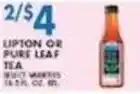 Compare Foods Lipton or Pure Leaf Tea offer