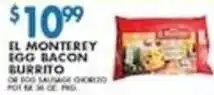 Compare Foods El Monterey egg bacon burrito offer