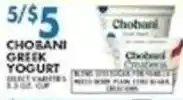 Compare Foods Chobani Greek Yogurt offer