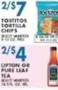 Compare Foods Tostitos tortilla chips offer