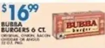 Compare Foods Bubba Burgers offer