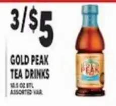 Associated Gold Peak Tea Drinks offer