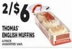 Associated Thomas' english muffins offer