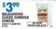Associated Belgioso sliced shingle cheese offer