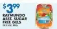 Associated Raymundo assorted sugar free gels offer