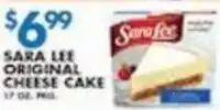 Associated Sara Lee original cheese cake offer