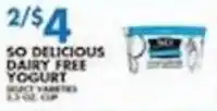 Associated So Delicious Dairy Free Yogurt offer