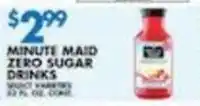 Associated Minute Maid Zero Sugar Drinks offer