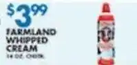 Associated Farmland whipped cream offer