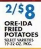 Associated Ore-ida fried potatoes offer