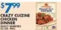 Associated Crazy Cuzine Chicken Dinner offer