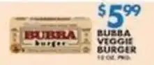 Associated Bubba veggie burger offer