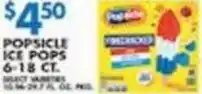 Associated Popsicle Ice Pops offer