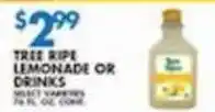 Associated Tree ripe lemonade or drinks offer