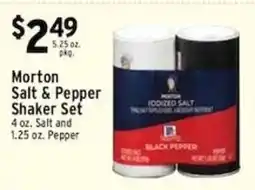 Met Foodmarkets Morton salt & pepper shaker set offer