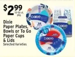 Met Foodmarkets Dixie Paper Plates, Bowls or To Go Paper Cups & Lids offer