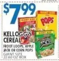 Associated Kellogg's cereal offer