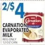 Associated Carnation evaporated milk offer