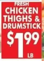 Associated Fresh Chicken Thighs & Drumstick offer