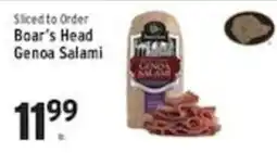 Associated Boar's Head Genoa Salami offer