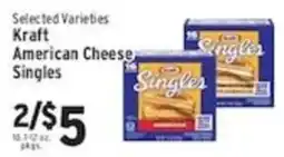 Associated Kraft American Cheese Singles offer