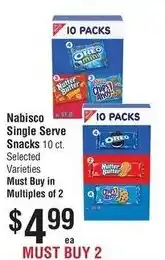 Smart & Final Nabisco single serve snacks offer