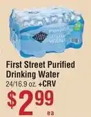 Smart & Final First Street Purified Drinking Water offer