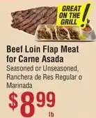 Smart & Final Beef Loin Flap Meat for Carne Asada offer