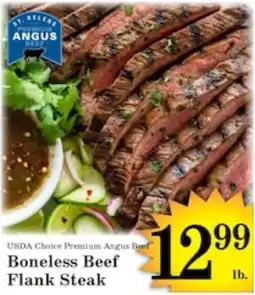 Harvest Foods St. Helen's Angus Beef Boneless Beef Flank Steak offer