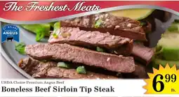 Harvest Foods St. Helens premium angus beef boneless beef sirloin tip steak offer