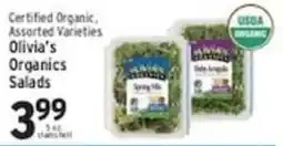 Associated Olivia's Organics Salads offer
