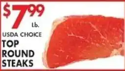 Met Foodmarkets Usda choice top round steaks offer