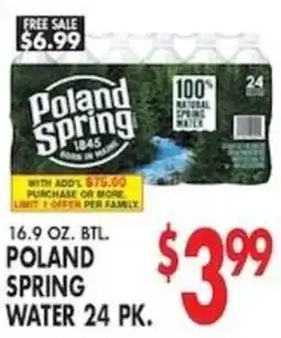 Met Foodmarkets Poland spring water offer