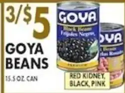 Met Foodmarkets Goya beans offer