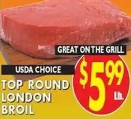 Met Foodmarkets Usda choice top round london broil offer