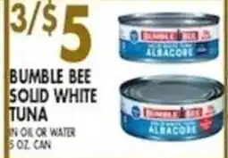 Met Foodmarkets Bumble Bee solid white tuna offer