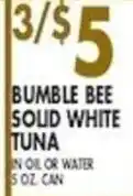 Met Foodmarkets Bumble Bee solid white tuna offer